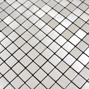 Samoprzylepna mozaika mix - aluminium / metal kolor srebrny mat T 478