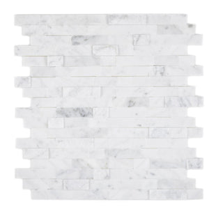 Samoprzylepna mozaika kamienna - marmur kolor biały mat/połysk T 248