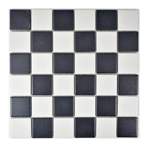 Mozaika ceramiczna kolor mix czarny biały mat T 125