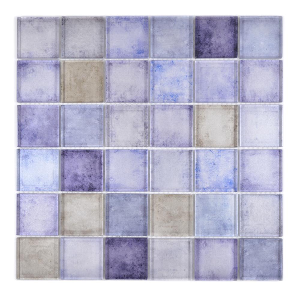 Mozaika szklana kolor niebieski połysk T 617