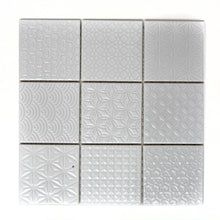 Załaduj obraz do przeglądarki galerii, Mozaika ceramiczna kolor biały mat T16
