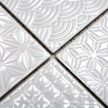 Załaduj obraz do przeglądarki galerii, Mozaika ceramiczna kolor biały mat T16
