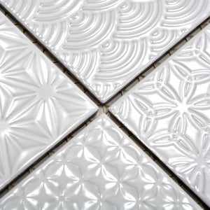 Mozaika ceramiczna kolor biały mat T16