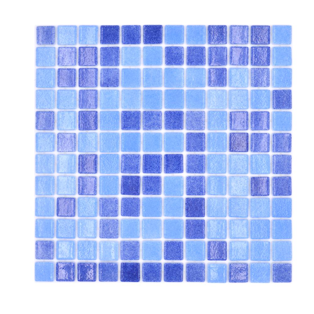 Mozaika szklana kolor niebieski mieszany połysk T 546
