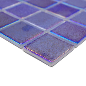 Kolor ciemny niebieski połysk - mozaika szklana