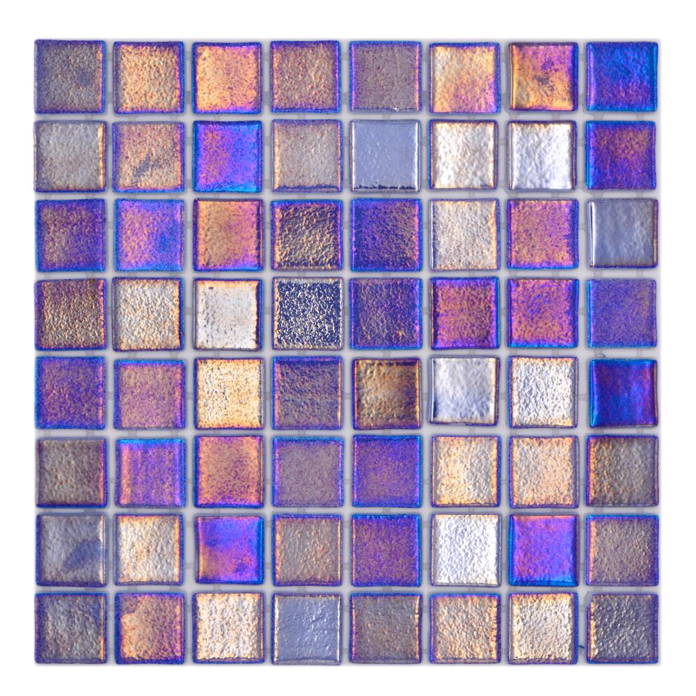 Kolor ciemny niebieski połysk - mozaika szklana