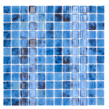 Załaduj obraz do przeglądarki galerii, Kolor niebieski mieszany połysk mozaika szklana
