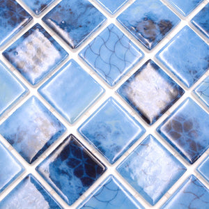 Kolor niebieski mieszany T3 połysk mozaika szklana