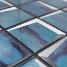 Załaduj obraz do przeglądarki galerii, Mozaika szklana kolor niebieski połysk T 618
