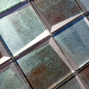 Mozaika szklana kolor zielony połysk T 636