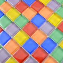 Załaduj obraz do przeglądarki galerii, Mozaika szklana kolor mix wielokolorowy połysk T 604

