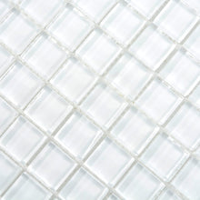 Załaduj obraz do przeglądarki galerii, Mozaika szklana kolor biały superwhite połysk T 563

