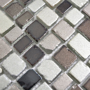 Mozaika szklana kolor kawowy jasny brąz mat T 586