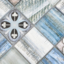 Załaduj obraz do przeglądarki galerii, Mozaika szklana kolor jasny niebieski połysk T 583
