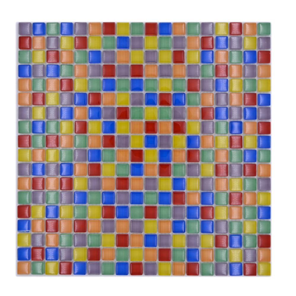 Mozaika szklana kolor mix wielokolorowy połysk T 605