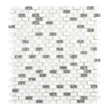 Załaduj obraz do przeglądarki galerii, Mozaika mix/mozaika - masa perłowa kolor mix biały połysk T 491
