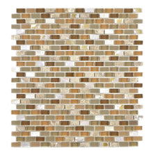 Załaduj obraz do przeglądarki galerii, Mozaika mix kolor beżowy brązowy połysk T 412
