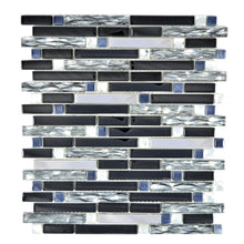 Załaduj obraz do przeglądarki galerii, Mozaika mix kolor mix czarny połysk T 438
