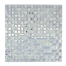 Załaduj obraz do przeglądarki galerii, Mozaika szklana kolor srebrny mat T 627
