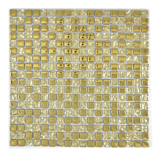 Mozaika szklana kolor złoty połysk T 643