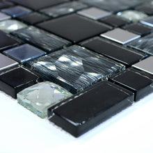 Załaduj obraz do przeglądarki galerii, Mozaika mix kolor mix czarny połysk T 439
