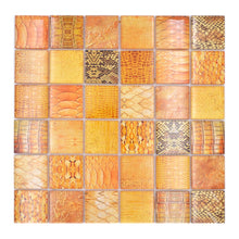 Załaduj obraz do przeglądarki galerii, Mozaika szklana kolor pomarańczowy połysk T 626
