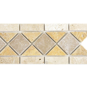 Mozaika kamienna - traweryn mix kolor beżowy brązowy złoty mat T 391