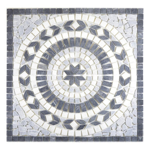 Mozaika kamienna - trawertyn kolor mix czarny biały szary mat T 323