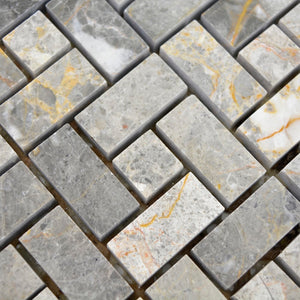 Mozaika kamienna - marmur kolor jasny szary połysk T 281