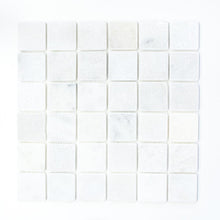 Załaduj obraz do przeglądarki galerii, Mozaika kamienna - marmur kolor biały mat T 244

