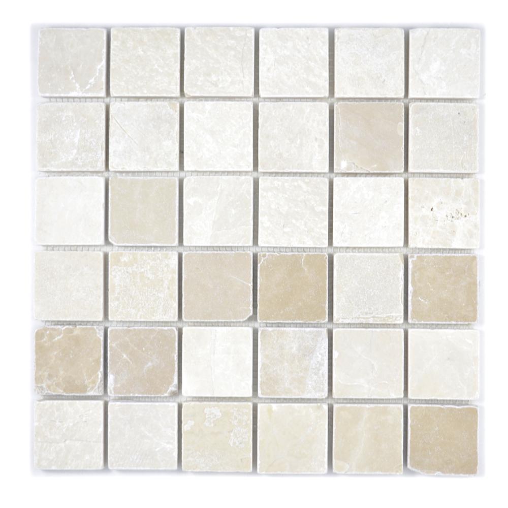 Mozaika kamienna - marmur kolor kość słoniowa mat T 292