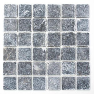 Mozaika kamienna - marmur kolor czarny mat T 264