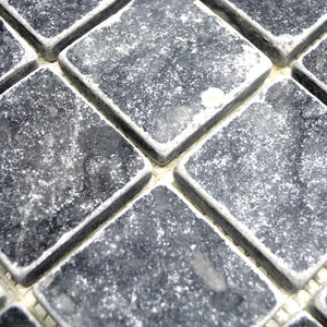 Mozaika kamienna - marmur kolor czarny mat T 264