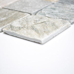 Mozaika kamienna - kwarcyt kolor mix beżowy szary mat T 215
